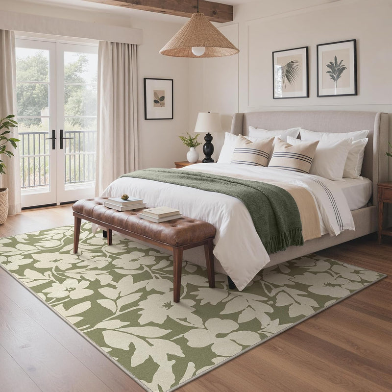 Vintage Runner Washable Non-Slip Carpet Bedroom