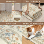Vintage Runner Washable Non-Slip Carpet Bedroom