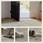 Vintage Runner Washable Non-Slip Carpet Bedroom