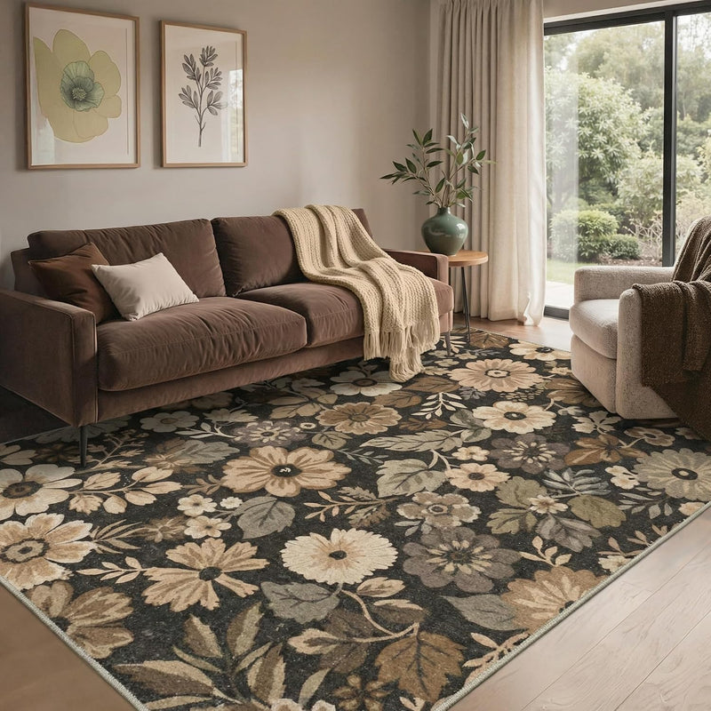 Vintage Runner Washable Non-Slip Carpet Bedroom