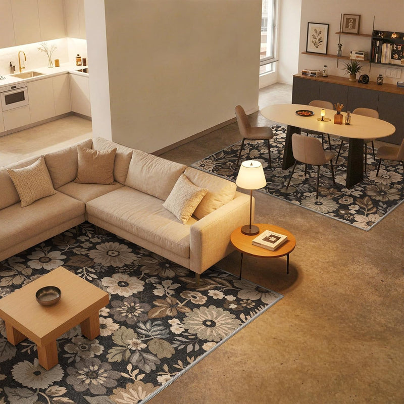 Vintage Runner Washable Non-Slip Carpet Bedroom