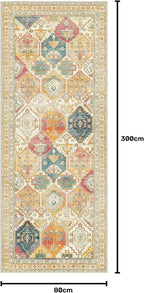 Vintage Runner Washable Non-Slip Carpet Bedroom
