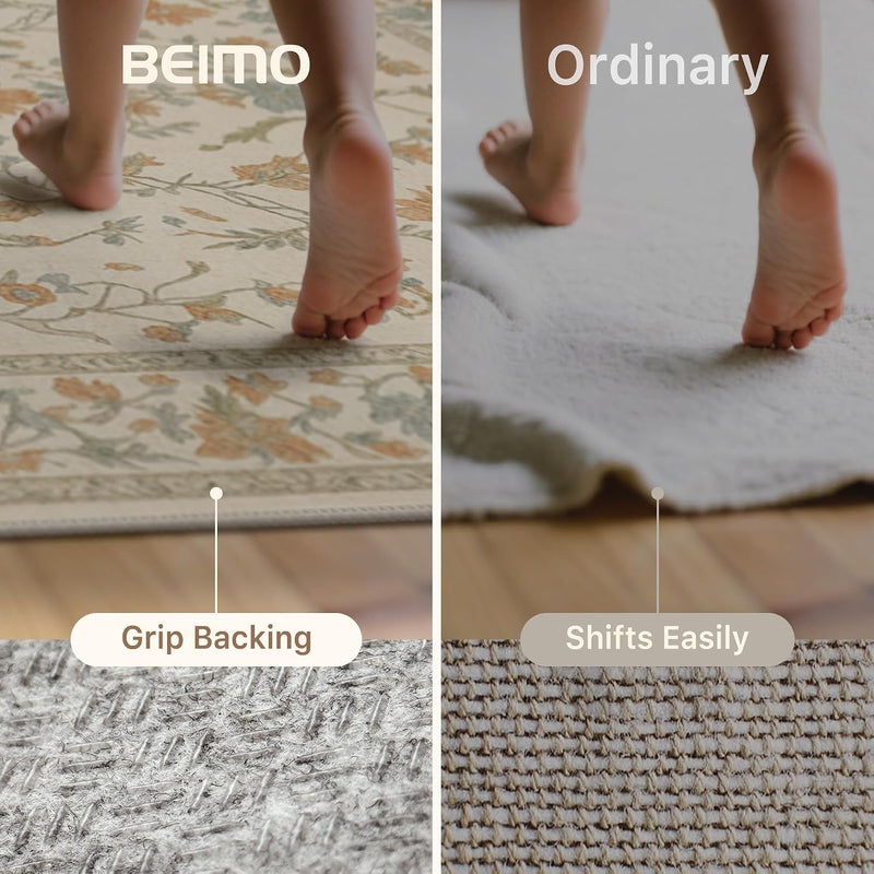 Vintage Runner Washable Non-Slip Carpet Bedroom