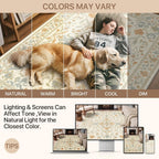 Vintage Runner Washable Non-Slip Carpet Bedroom