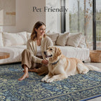 Vintage Runner Washable Non-Slip Carpet Bedroom