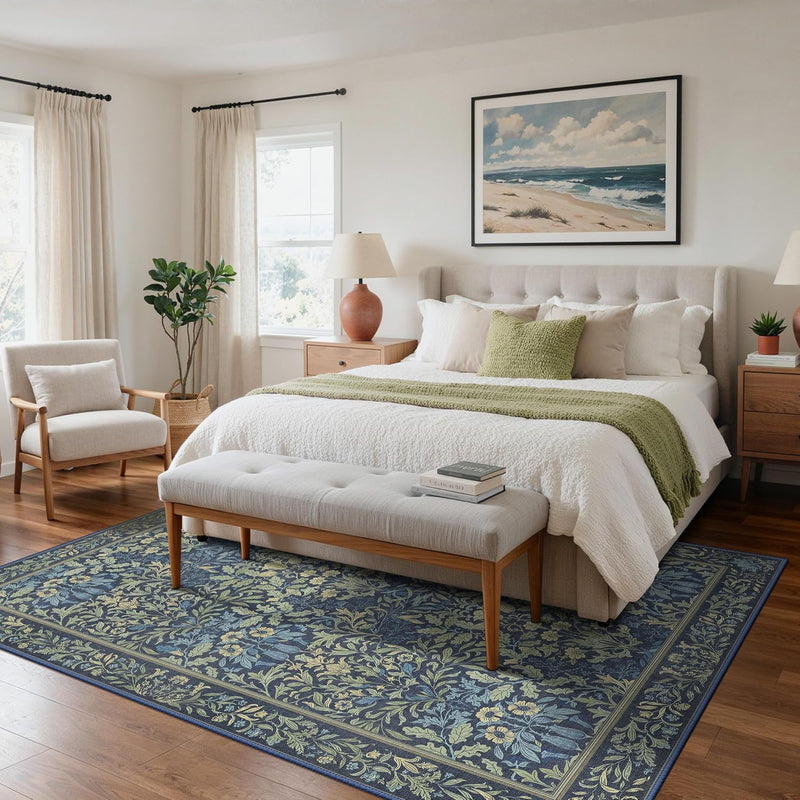 Vintage Runner Washable Non-Slip Carpet Bedroom