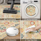 Vintage Runner Washable Non-Slip Carpet Bedroom