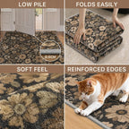 Vintage Runner Washable Non-Slip Carpet Bedroom