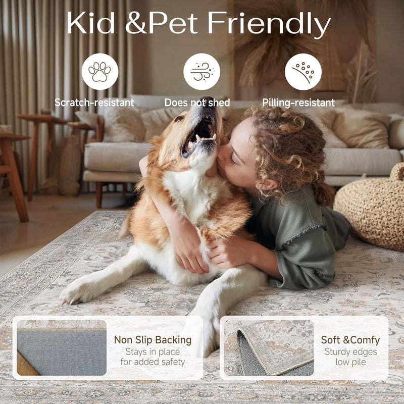Large Washable Rugs for Living Room Extra