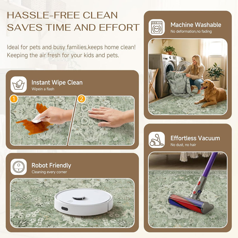 Large Washable Rugs for Living Room Extra