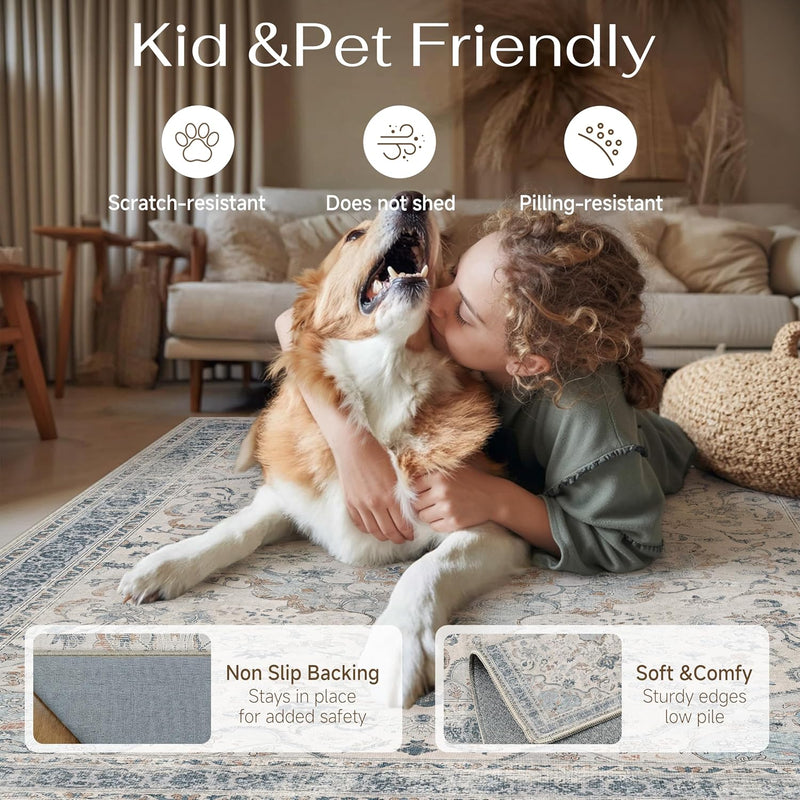 Large Washable Rugs for Living Room Extra