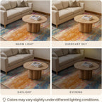 Large Washable Rugs Living Room Abstract Area