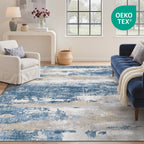 Large Washable Rugs Living Room Abstract Area