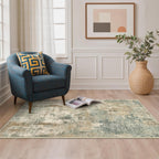 Large Washable Rugs Living Room Abstract Area