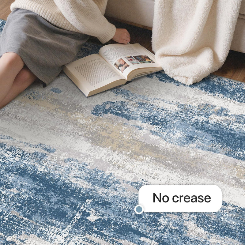 Large Washable Rugs Living Room Abstract Area