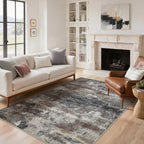 Large Washable Rugs Living Room Abstract Area