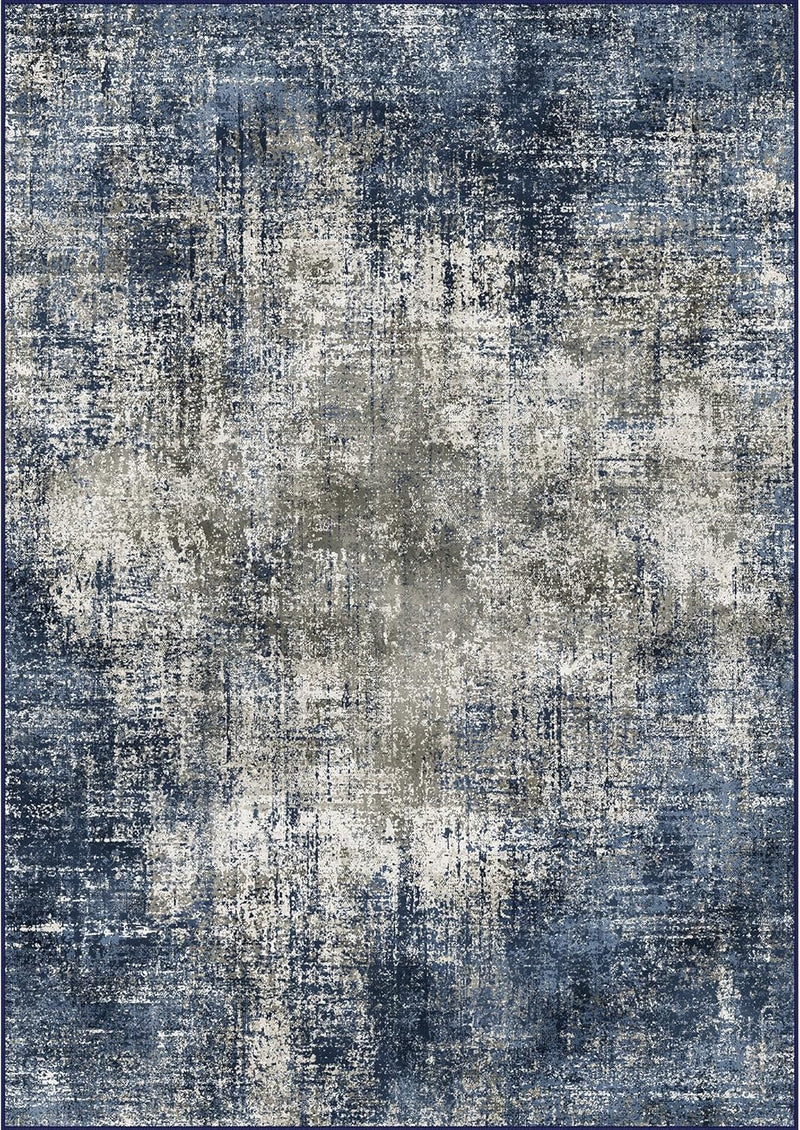 Washable Abstract Rug Non Slip Carpet Living