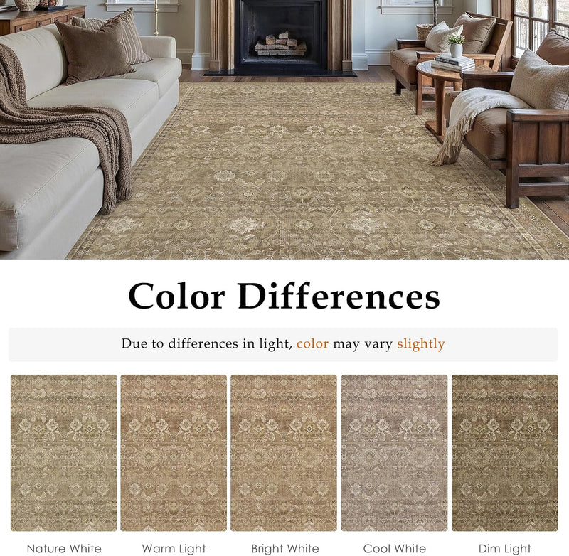 Large Washable Rugs Living Room Vintage Area