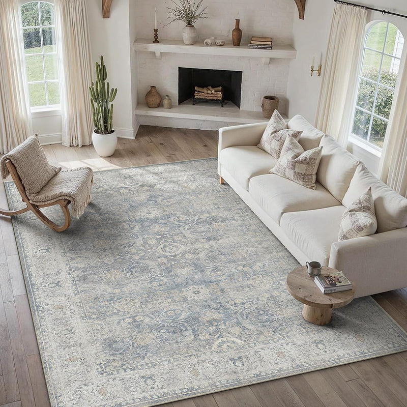 Large Washable Rugs Living Room Vintage Area