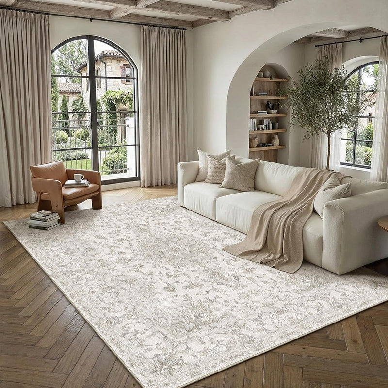 Large Washable Rugs Living Room Vintage Area