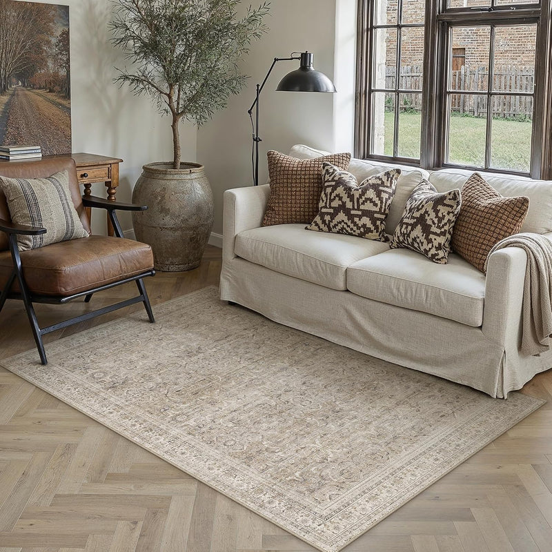 Large Washable Rugs Living Room Vintage Area