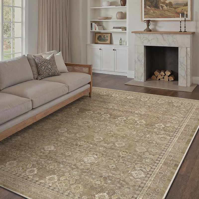 Large Washable Rugs Living Room Vintage Area