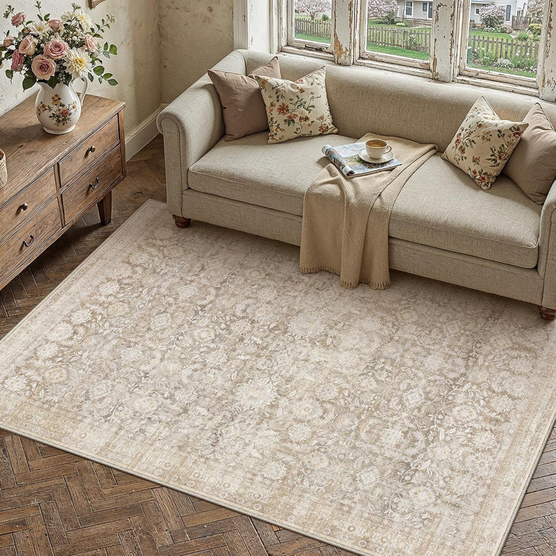 Large Washable Rugs Living Room Vintage Area
