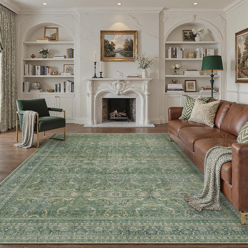 Large Washable Rugs Living Room Vintage Area