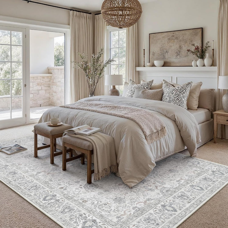 Large Washable Rugs Living Room Vintage Area