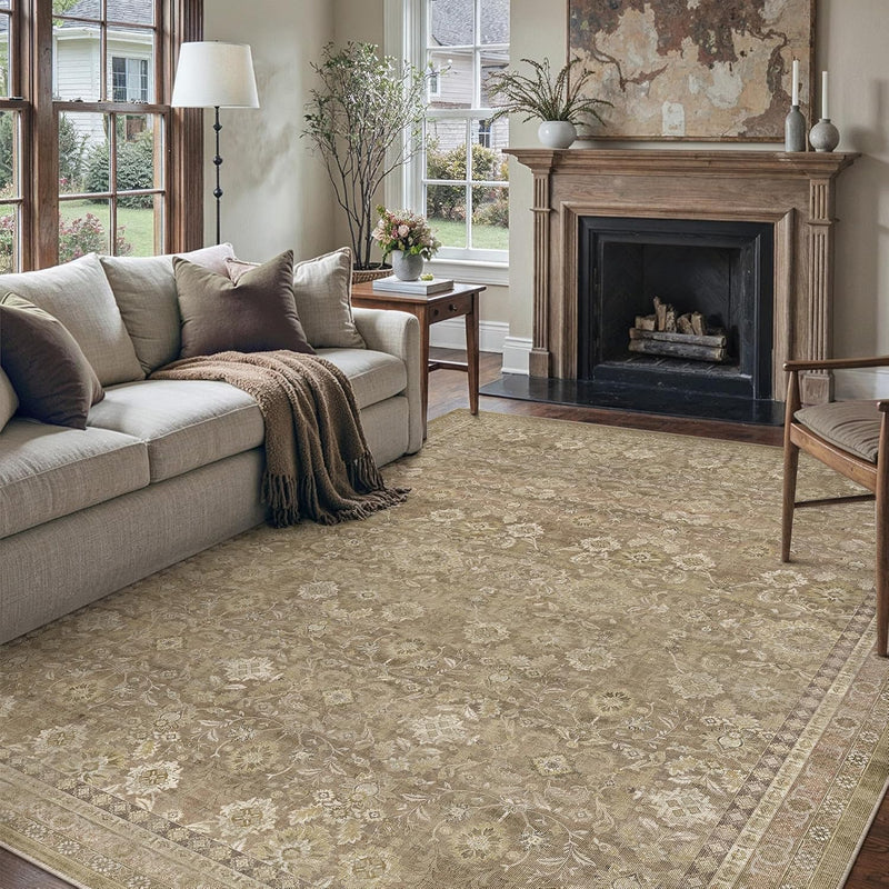 Large Washable Rugs Living Room Vintage Area