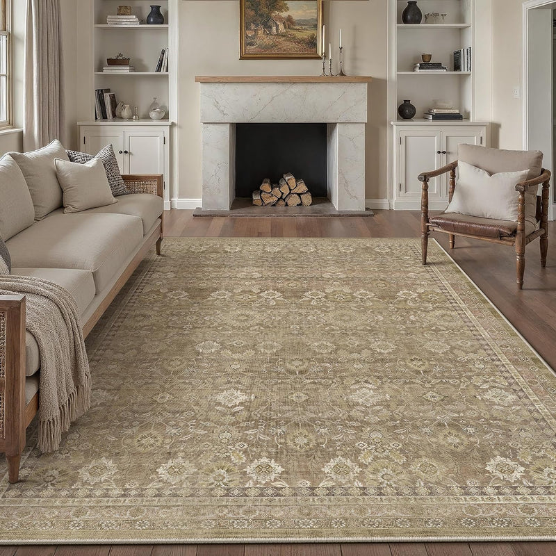 Large Washable Rugs Living Room Vintage Area
