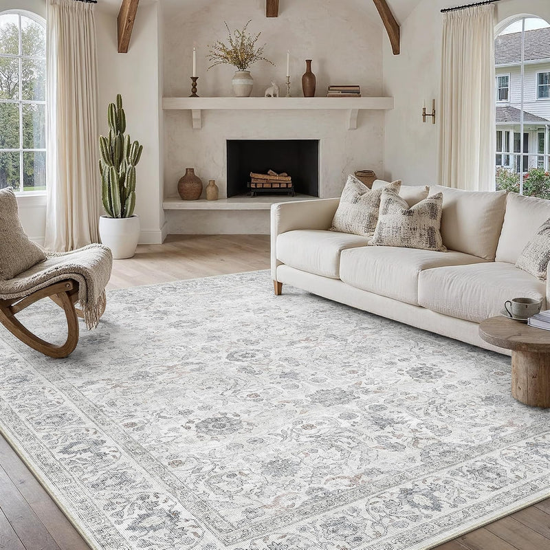Large Washable Rugs Living Room Vintage Area