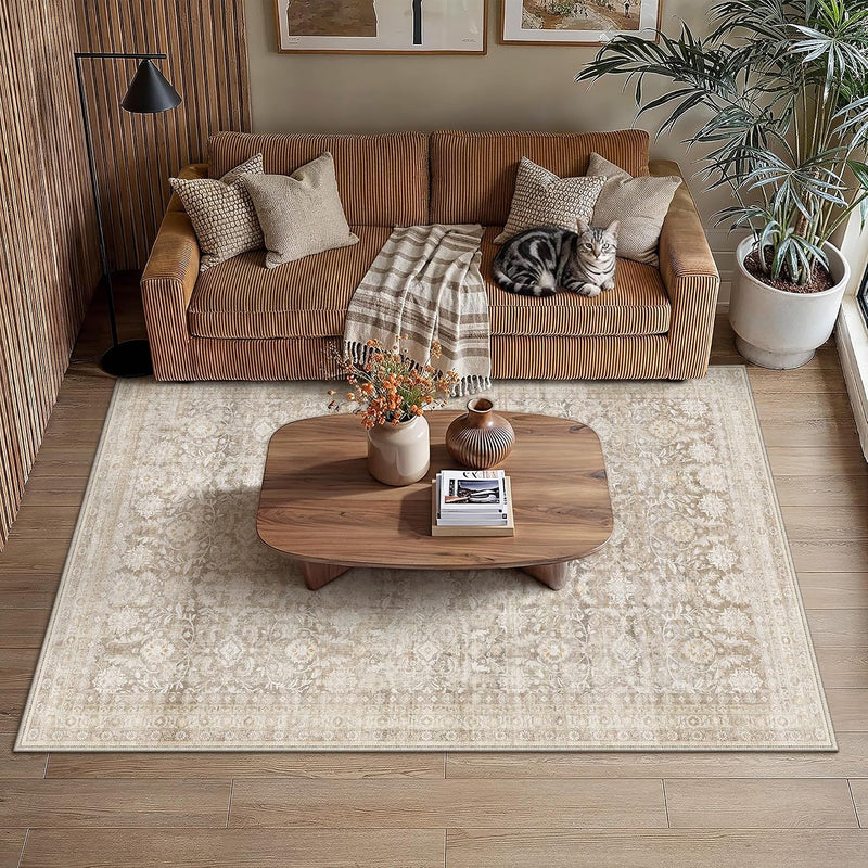 Large Washable Rugs Living Room Vintage Area