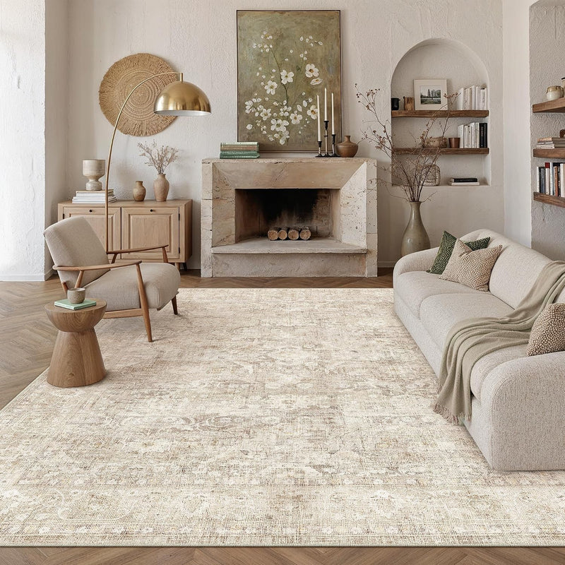 Large Washable Rugs Living Room Vintage Area