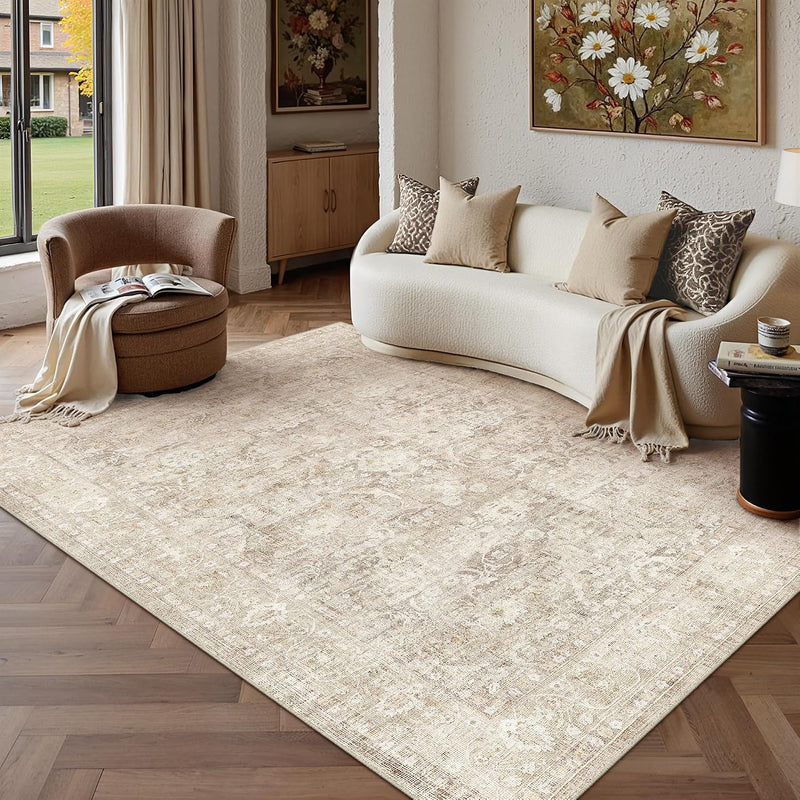Large Washable Rugs Living Room Vintage Area