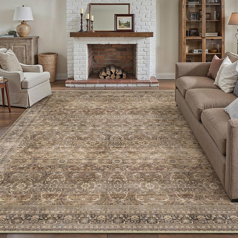 Large Washable Rugs Living Room Vintage Area