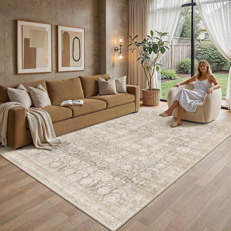Large Washable Rugs Living Room Vintage Area