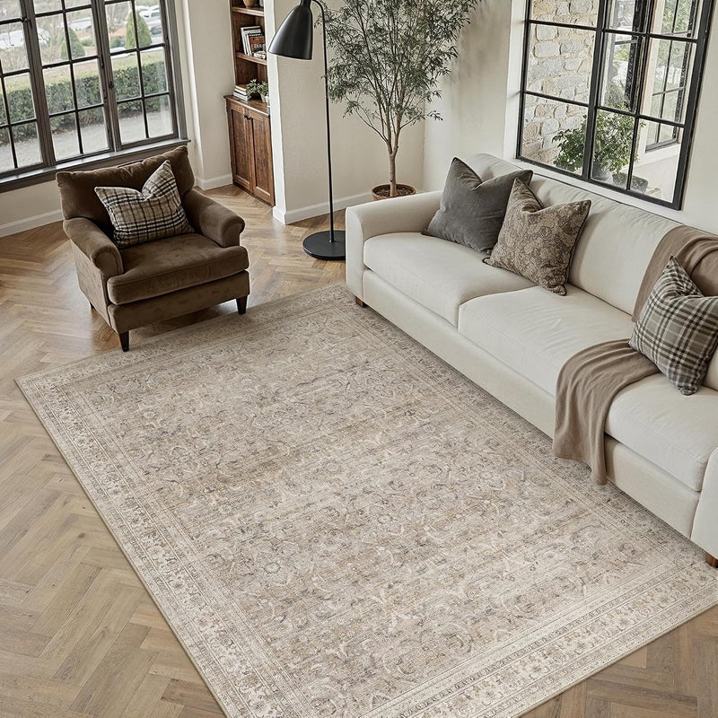 Large Washable Rugs Living Room Vintage Area