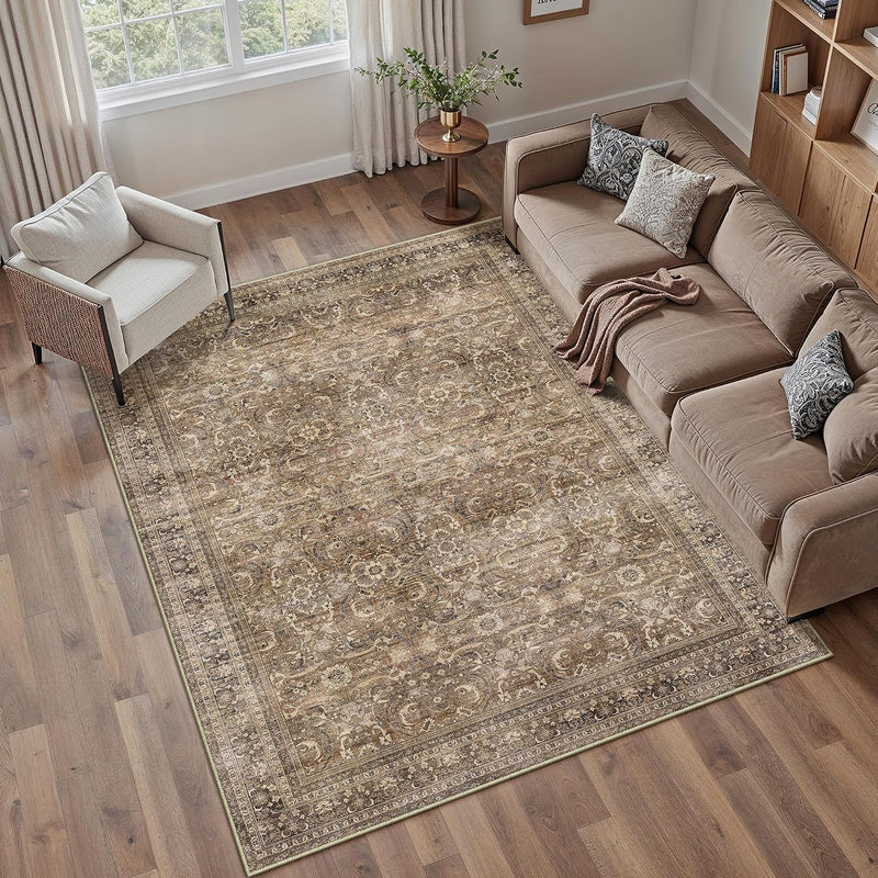 Large Washable Rugs Living Room Vintage Area