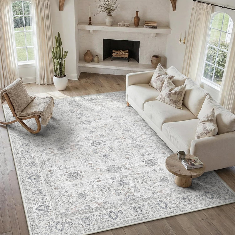 Large Washable Rugs Living Room Vintage Area