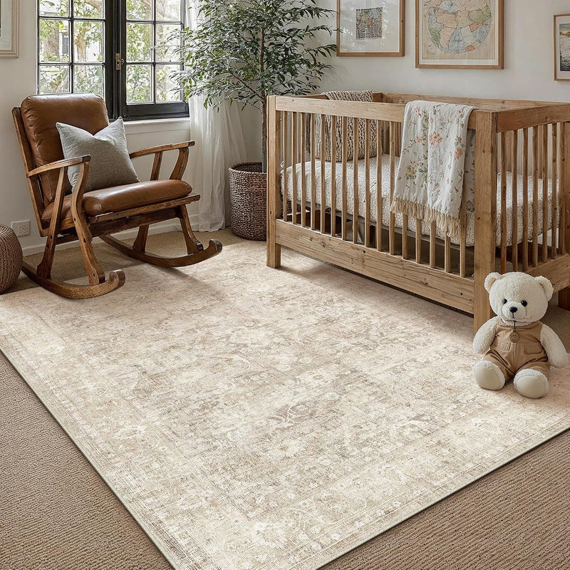 Large Washable Rugs Living Room Vintage Area
