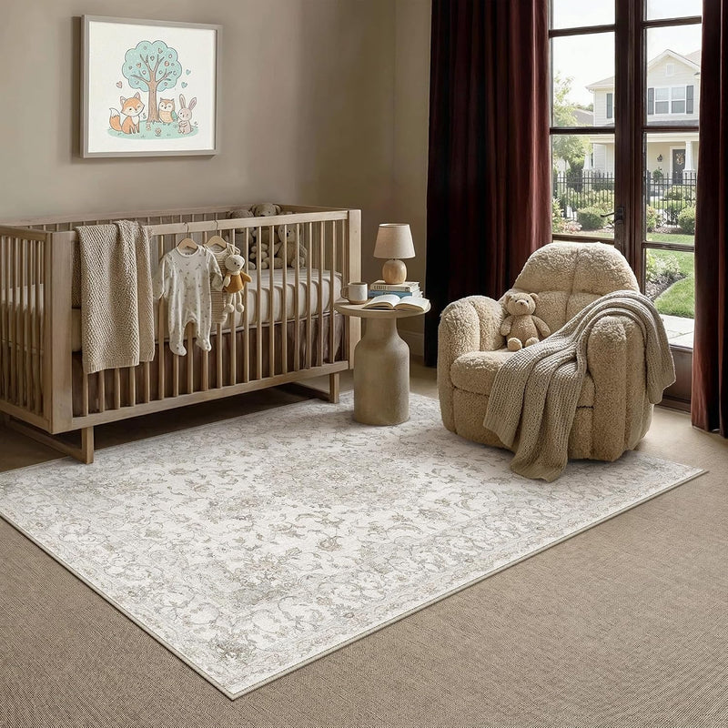 Large Washable Rugs Living Room Vintage Area