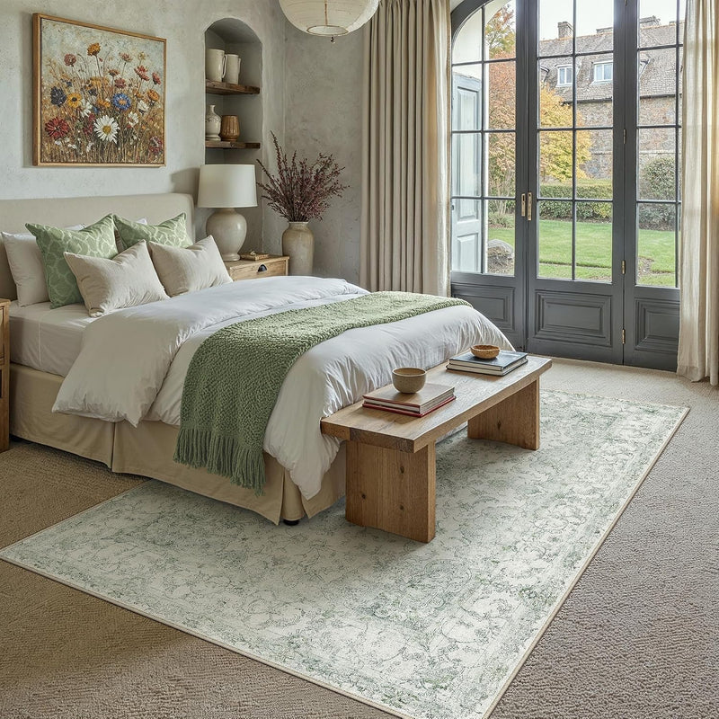 Large Washable Rugs Living Room Vintage Area