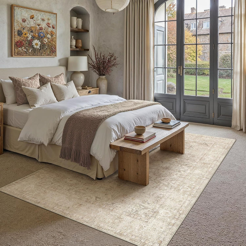 Large Washable Rugs Living Room Vintage Area