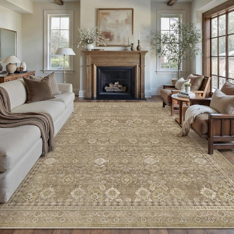 Large Washable Rugs Living Room Vintage Area