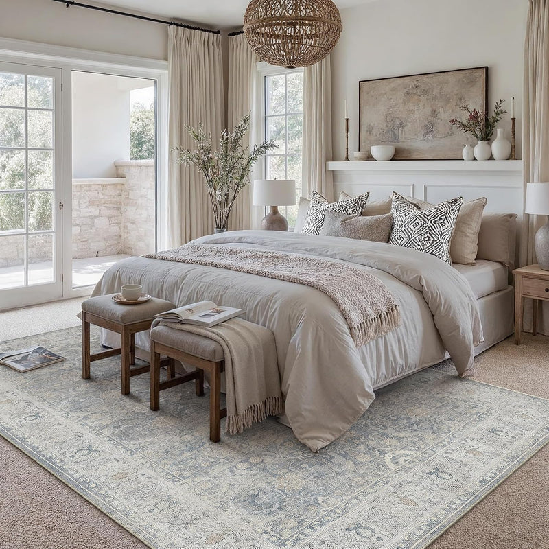 Large Washable Rugs Living Room Vintage Area