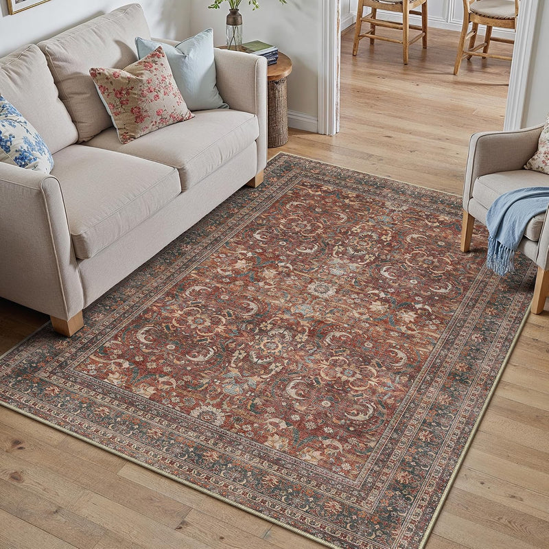 Large Washable Rugs Living Room Vintage Area