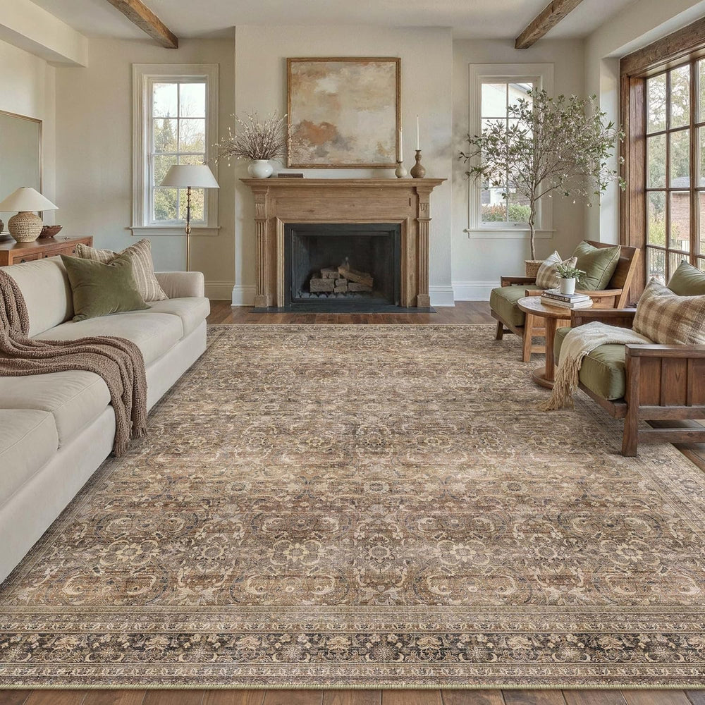 Large Washable Rugs Living Room Vintage Area