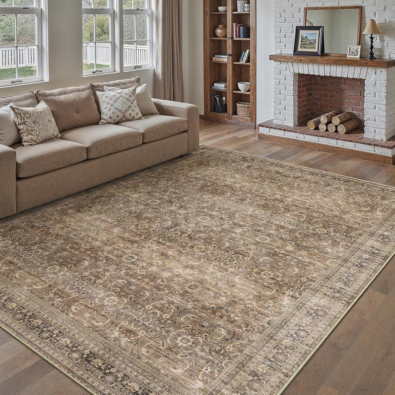 Large Washable Rugs Living Room Vintage Area