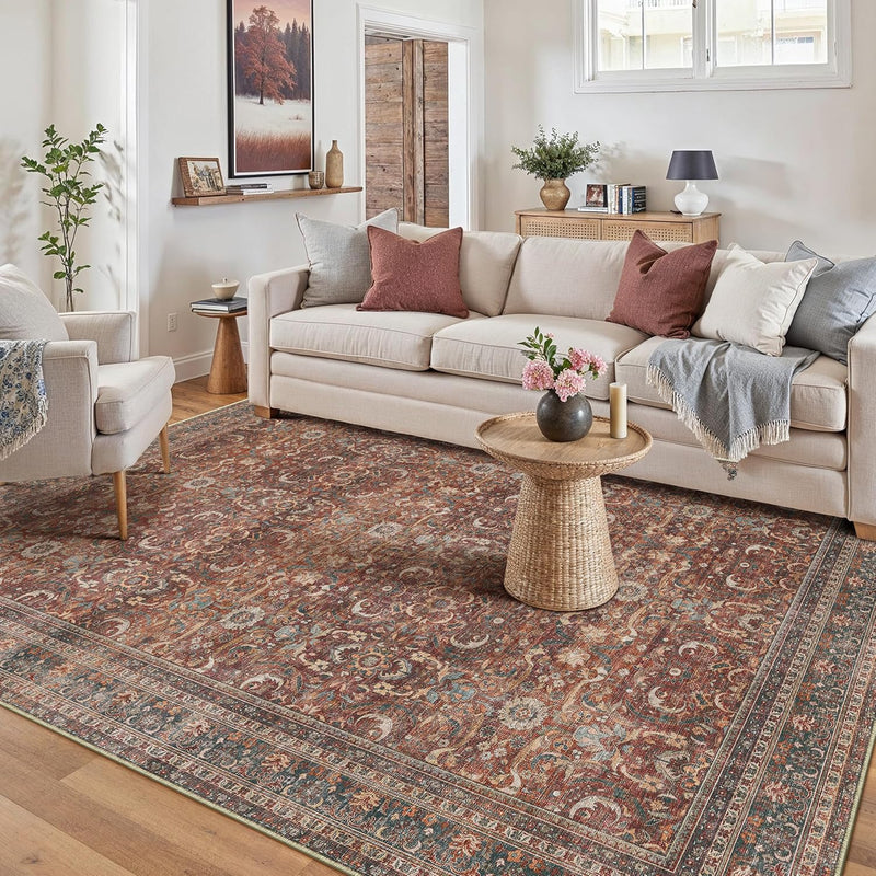 Large Washable Rugs Living Room Vintage Area
